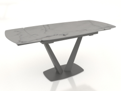 Table pliante Livourne 120-180 (céramique marbre de Carrare)
