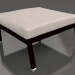 modello 3D Modulo divano, pouf (Nero) - anteprima