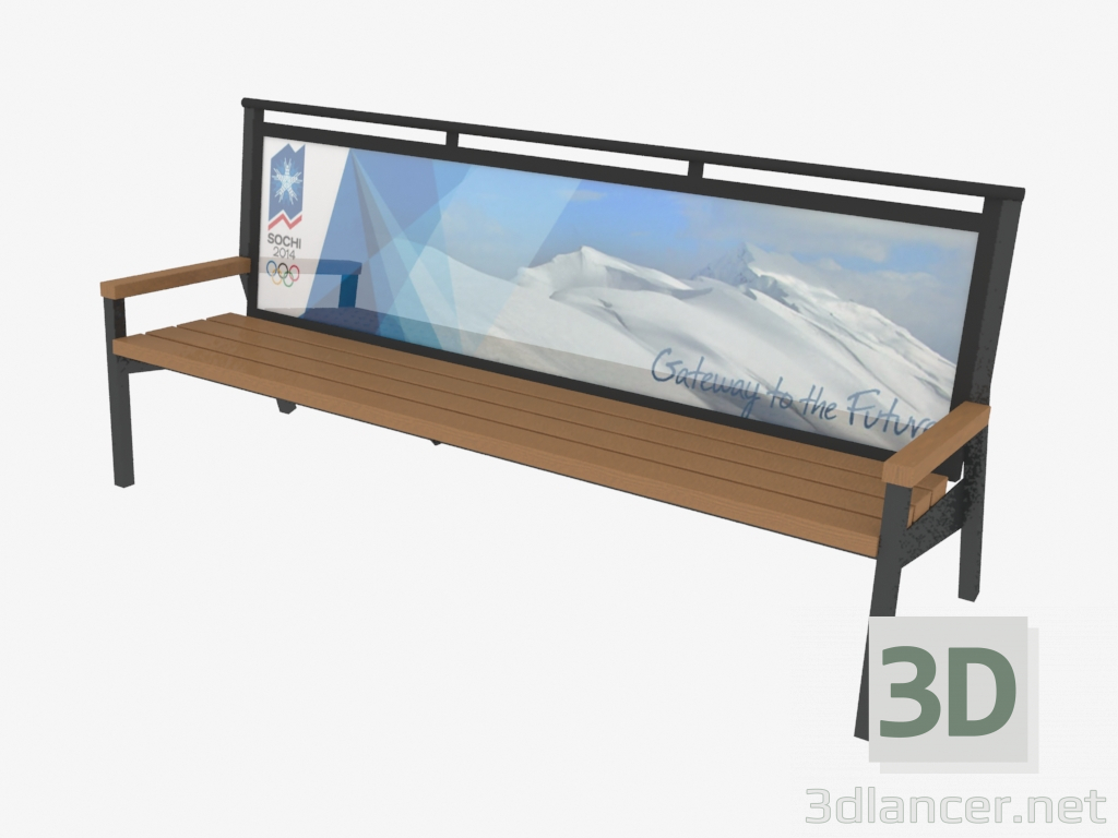 3D Modell Sitzbank (8013) - Vorschau