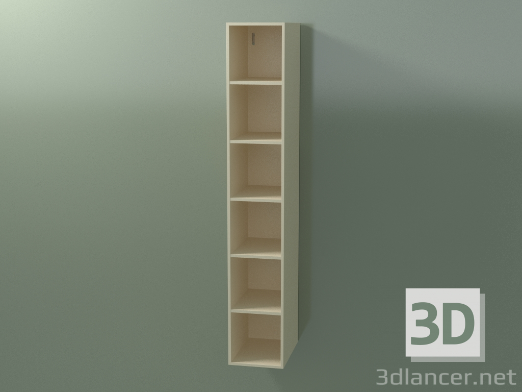 3d model Wall tall cabinet (8DUAED01, Bone C39, L 24, P 36, H 144 cm) - preview