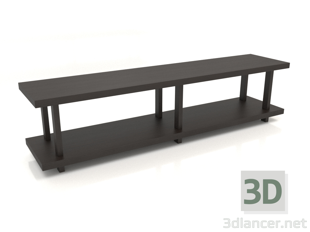 3D Modell Bücherregal ST 01 (1800х400х450, Holzbraun dunkel) - Vorschau
