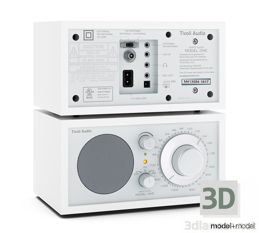 modèle 3D radio - preview