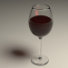 3d model wine glass - preview