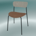 Modelo 3d Pavilhão para cadeiras (AV3, A 76cm, 50x52,5cm, Carvalho lacado, Couro - Cognac Silk) - preview