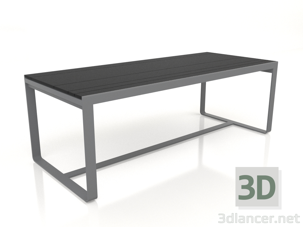 modello 3D Tavolo da pranzo 210 (DEKTON Domoos, Antracite) - anteprima