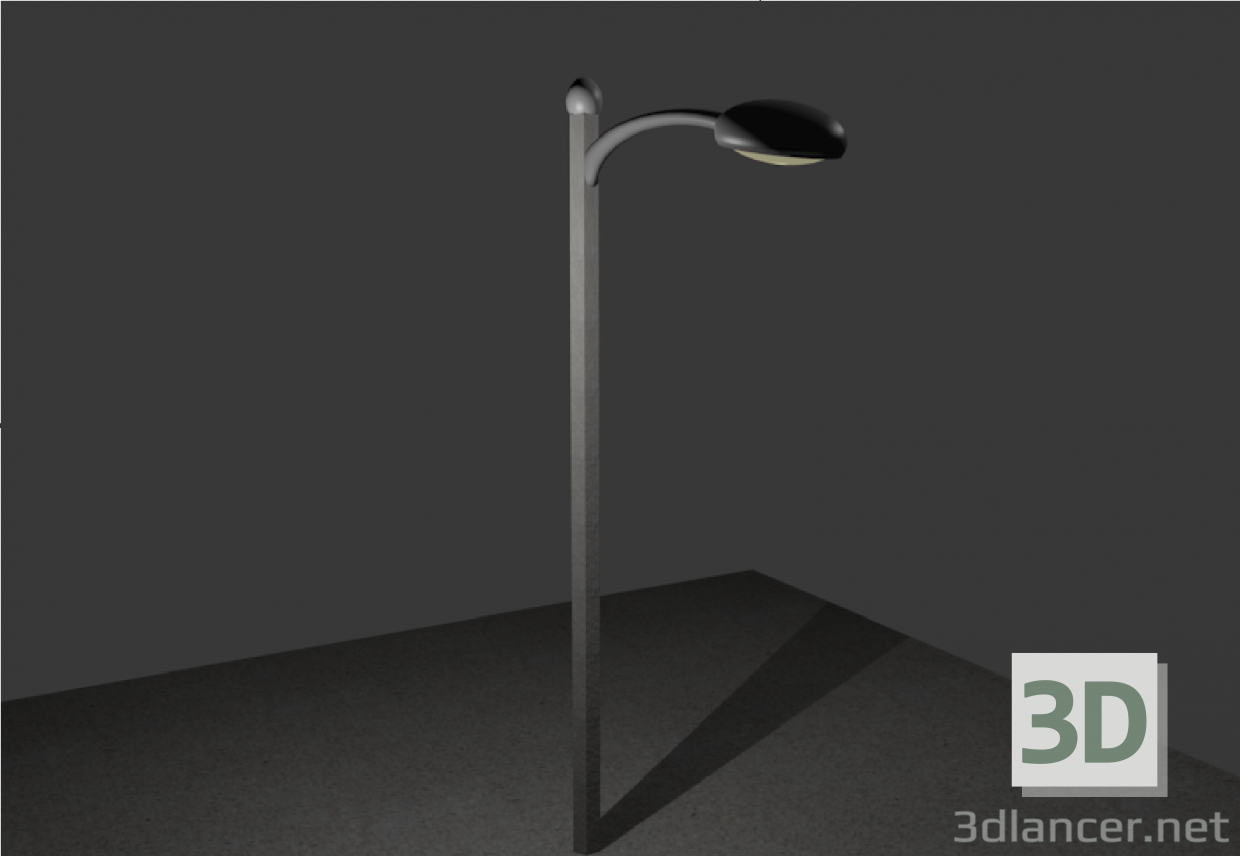 modèle 3D Lampe de rue - preview