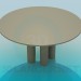 modello 3D Tavolino rotondo - anteprima