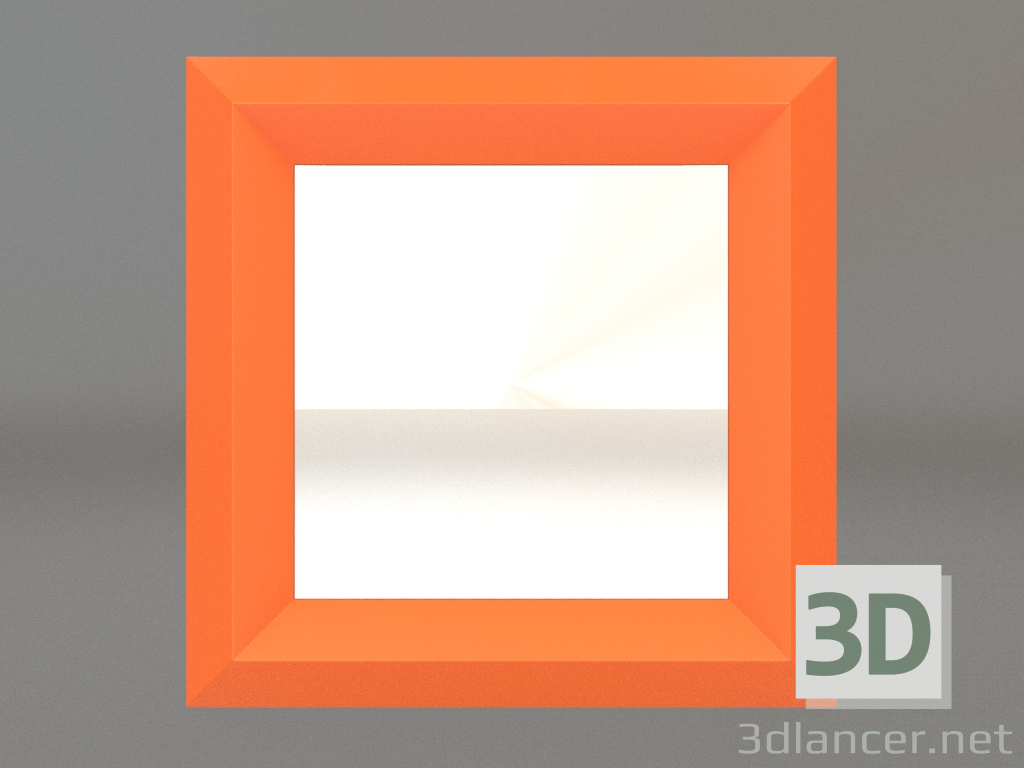 3 डी मॉडल मिरर ZL 06 (400х400, चमकदार चमकीला नारंगी) - पूर्वावलोकन