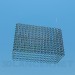 3D Modell Rechteckiges Glas Kronleuchter - Vorschau