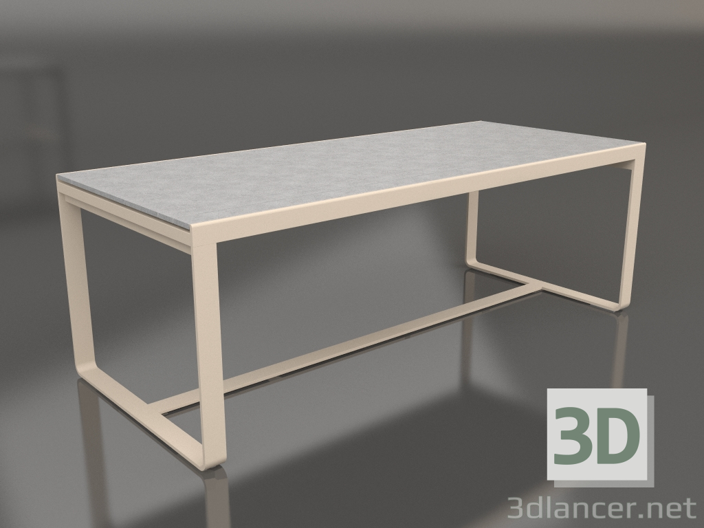 modello 3D Tavolo da pranzo 210 (DEKTON Kreta, Sabbia) - anteprima