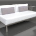 3d model Sofa module, section 1 right (Quartz gray) - preview
