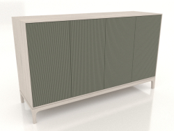 Mobile TV FARGO con frontali fresati 1600x500x950 mm (oliva, rovere sbiancato, opzione 3)