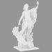 Modelo 3d Escultura de mármore Apollo derrotando o Python - preview