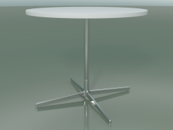 Tavolo rotondo 5515, 5535 (H 74 - Ø 89 cm, Bianco, LU1)