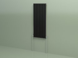 Vertical radiator RETTA (8 sections 1200 mm 40x40, black matt)