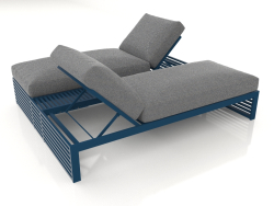 Double bed for relaxation (Grey blue)