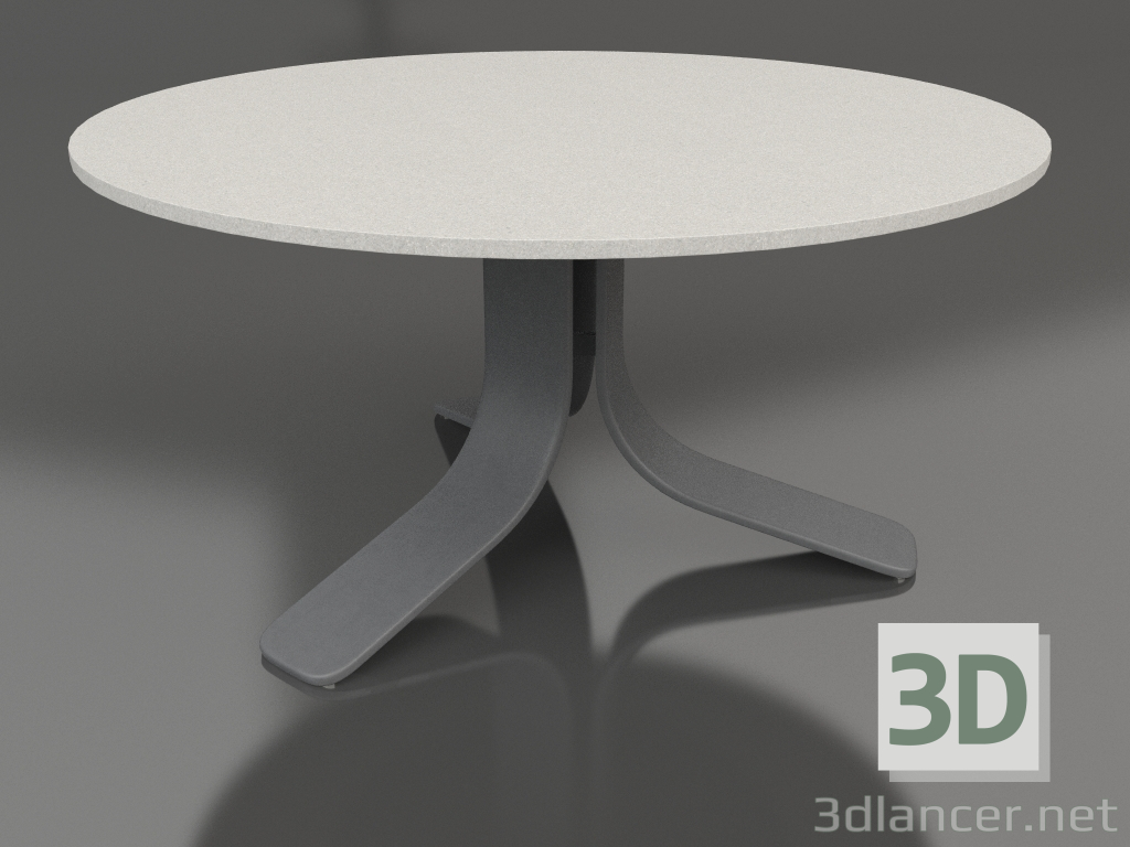 modèle 3D Table basse Ø80 (Anthracite, DEKTON Sirocco) - preview