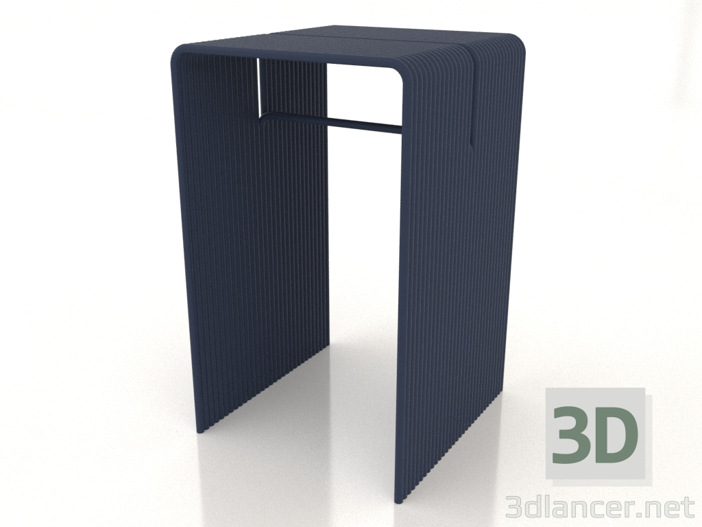 modello 3D Tavolino da bar (blu) - anteprima