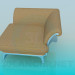 3d model angular armchair - preview