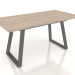 3d model Folding table Maryland 120-160 (oak-black) - preview