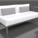 modello 3D Modulo divano, sezione 1 destra (Antracite) - anteprima