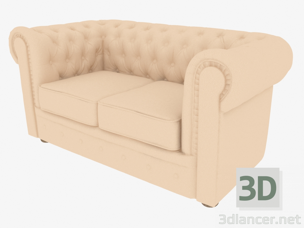 modello 3D Sofa 5 Chester (Double) - anteprima