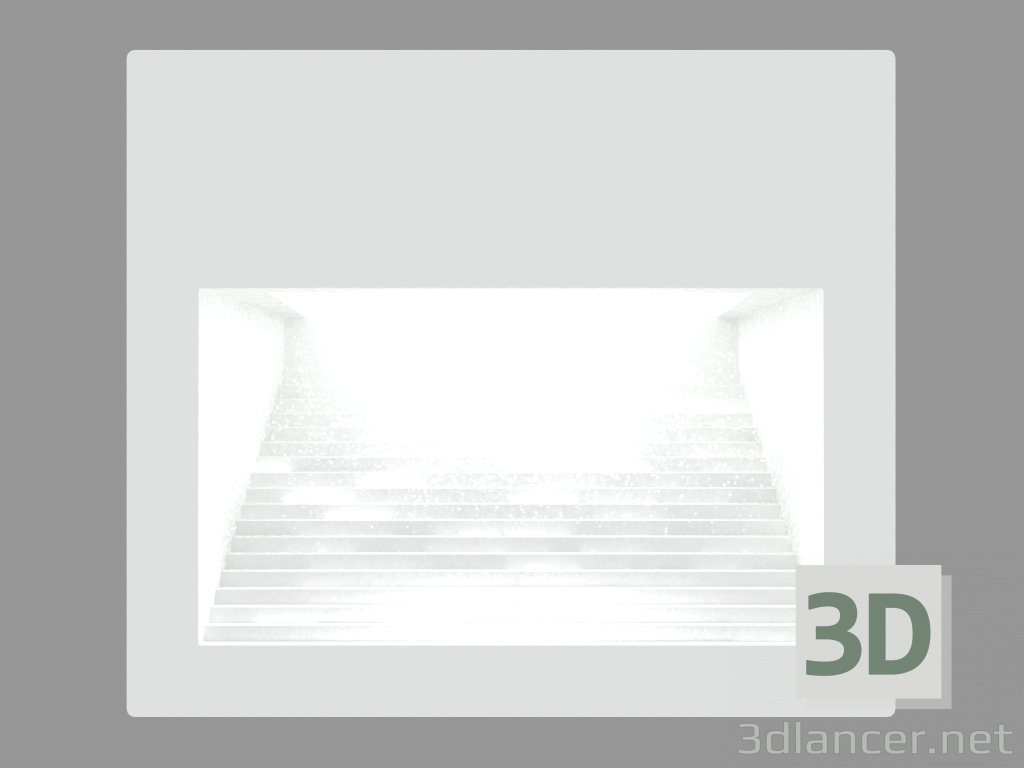 3d model Luminaria empotrable de pared EOS SQUARE (S4605) - vista previa