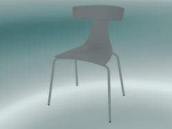 Chair REMO wood chair metal structure (1416-20, ash gray, gray)