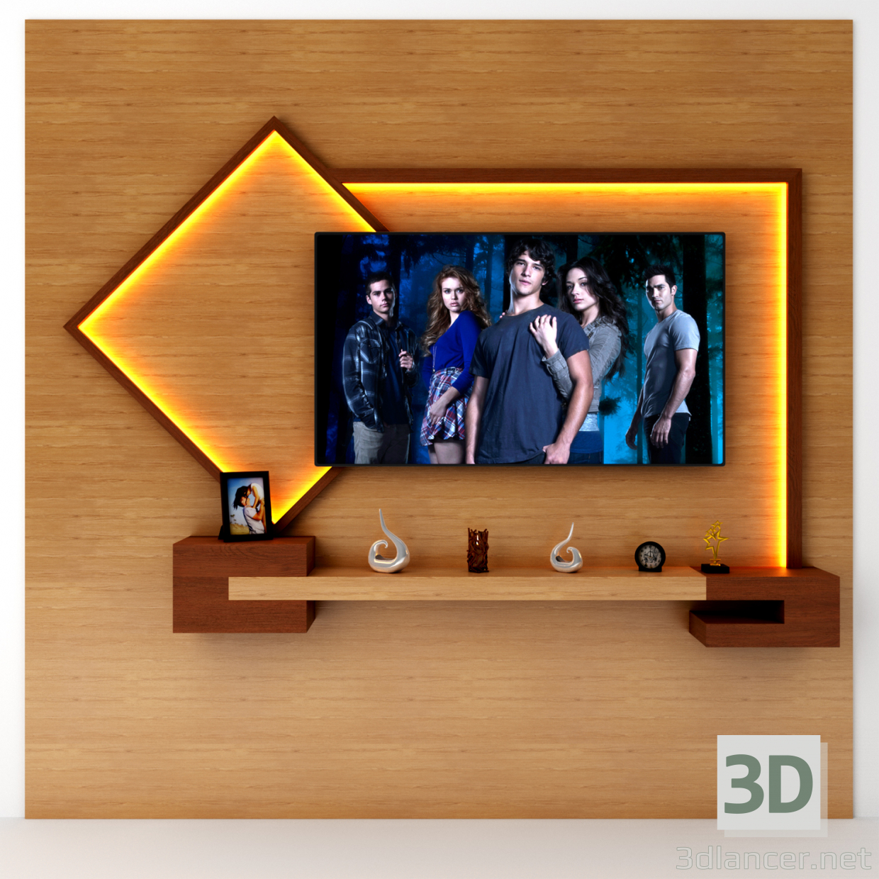 Tv lunares 3D modelo Compro - render