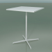 3D Modell Quadratischer Tisch 5520, 5540 (H 105 - 79 x 79 cm, Weiß, V12) - Vorschau