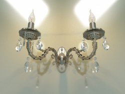 Sconce 10102-2 (antique bronze-clear crystal)