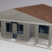 modello 3D casa di cemento - anteprima