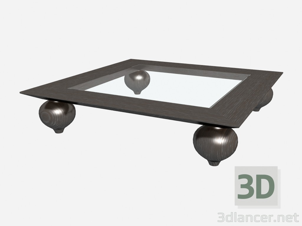 modèle 3D Table basse ronde pieds Traviata Z03 - preview