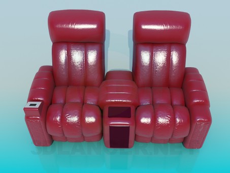 3D Modell Stuhl-massage - Vorschau