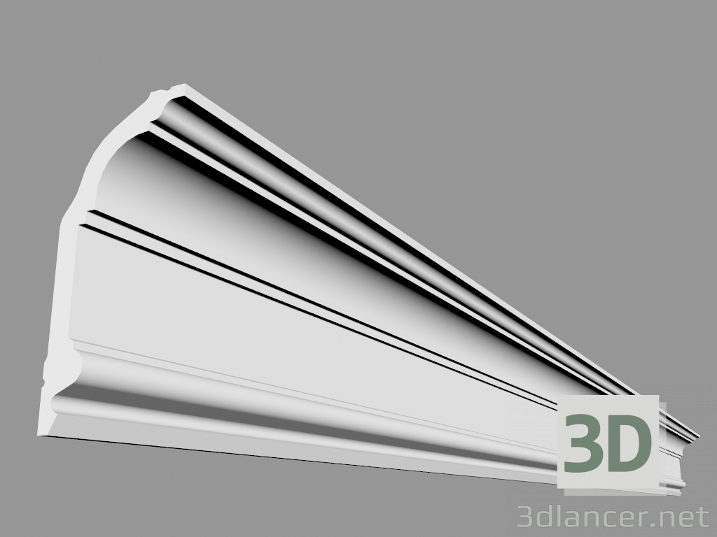 3D modeli Korniş C339 (200 x 14,1 x 6,4 cm) - önizleme