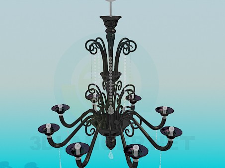 modello 3D Il lampadario in stile classico - anteprima