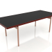 3d model Dining table (Wine red, DEKTON Domoos) - preview