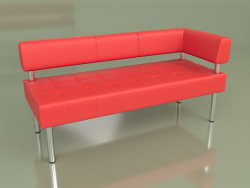 Section three-seater left Business (Red2 leather)