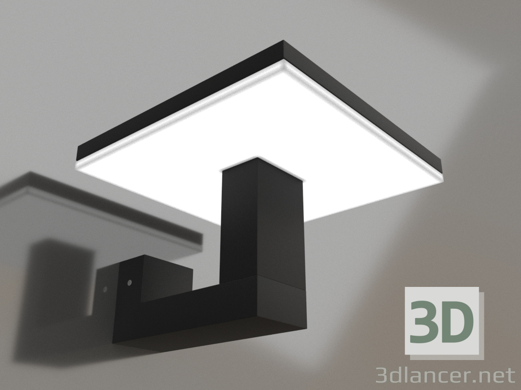 3D Modell Wand-Straßenlampe (6497) - Vorschau