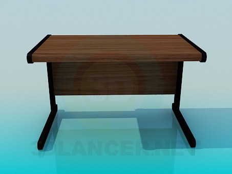 3D Modell Schulkind Schreibtisch - Vorschau