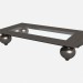 modèle 3D Table rectangulaire pieds arrondis Traviata Z05 - preview