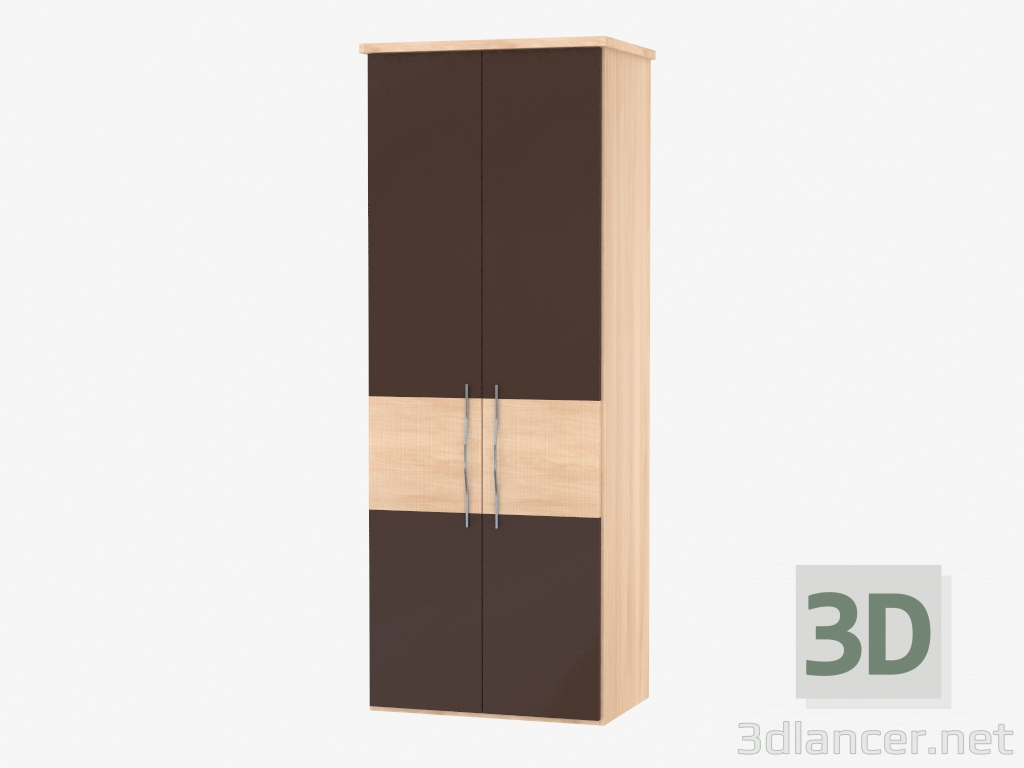 3d model Modular armario de puerta 1 (90,6h235,9h62) - vista previa