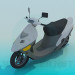 3d model scooter - preview
