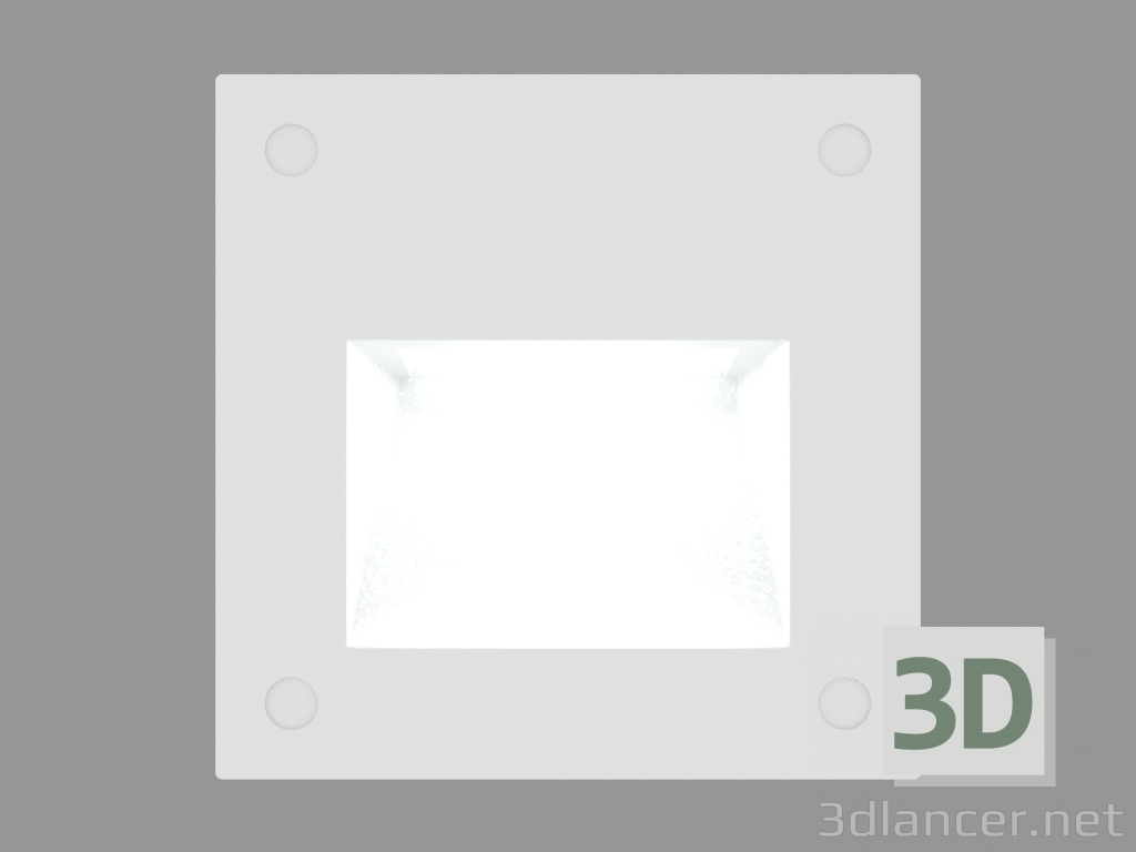 3d model Recessed wall light MINIEOS SQUARE LED (S4610) - preview