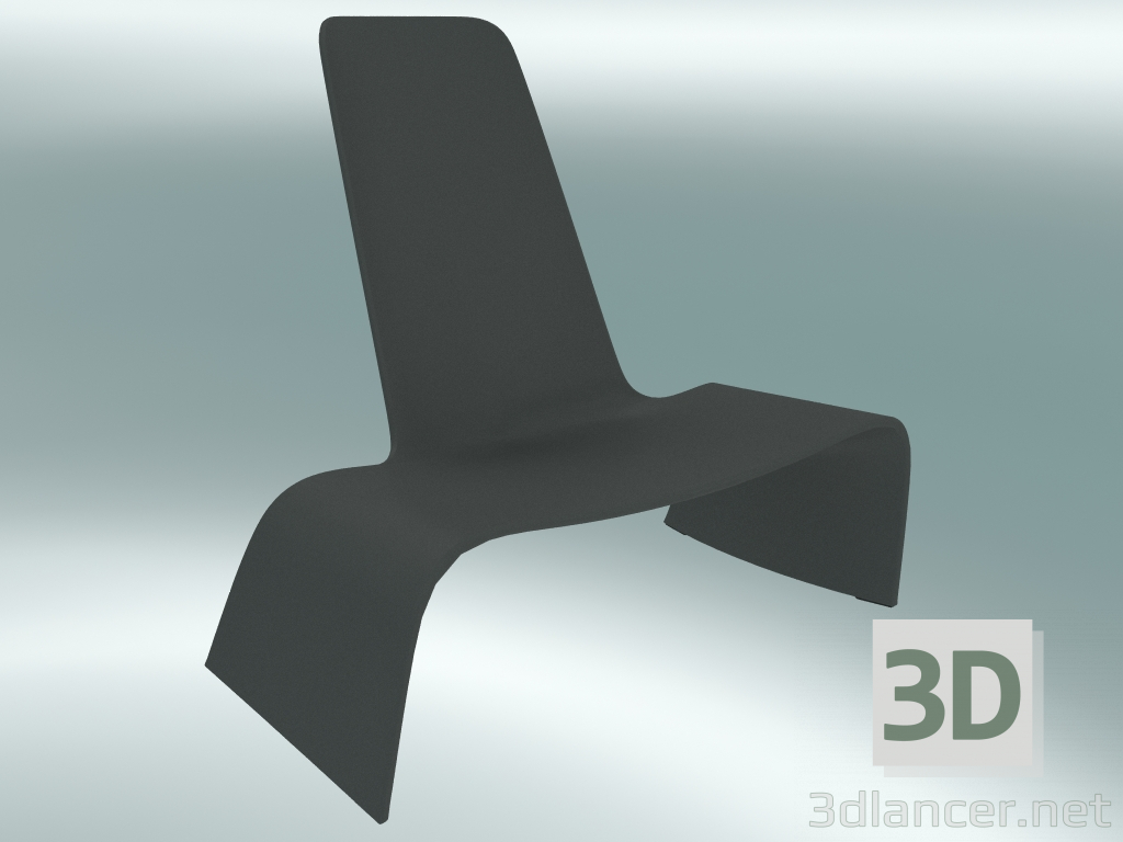 3d модель Кресло LAND lounge chair (1100-00, basalt grey) – превью