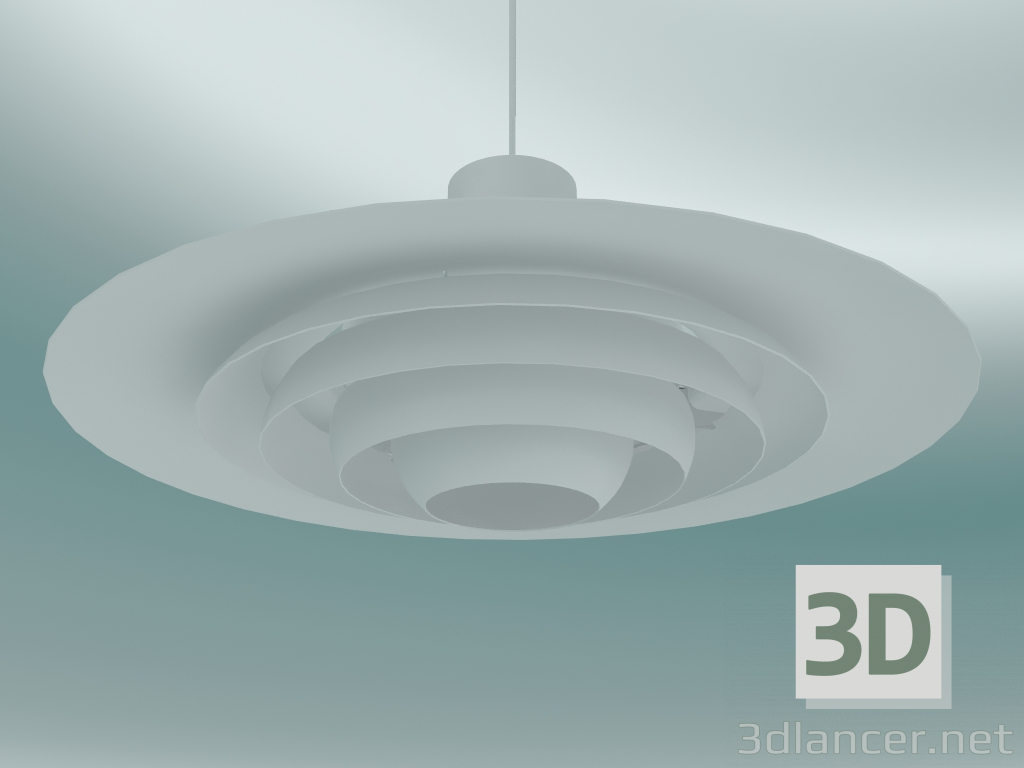 3d model Pendant lamp P376 (KF2, Ø70cm, H 28cm, White) - preview