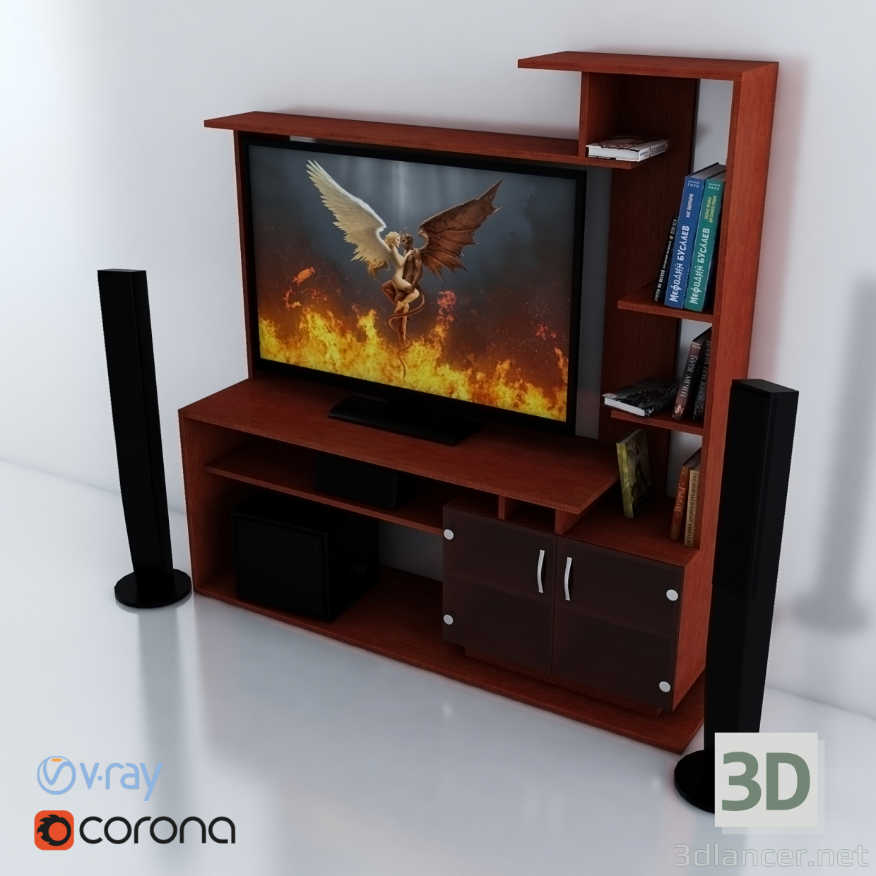 3D Muebles para la TV modeli satın - render