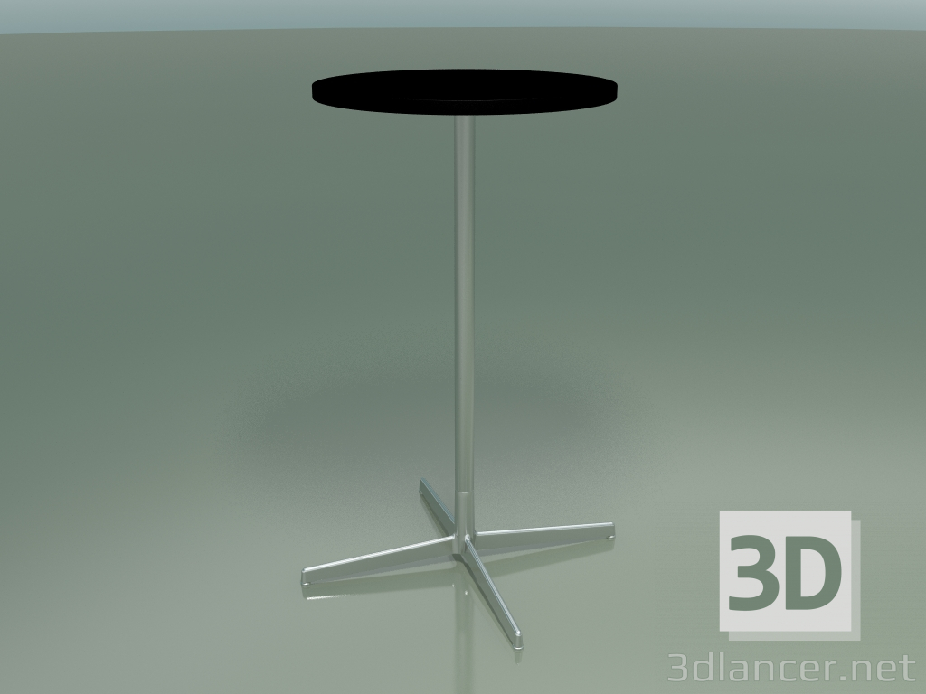 3D Modell Runder Tisch 5521, 5541 (H 105 - Ø 59 cm, Schwarz, LU1) - Vorschau