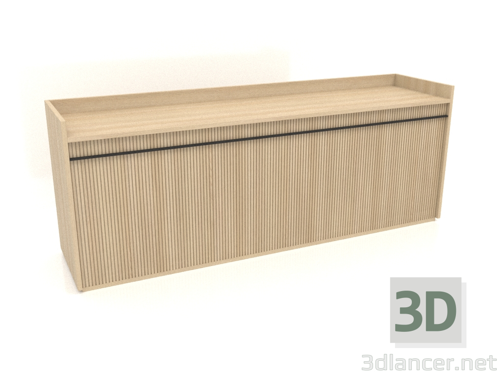 modello 3D Armadio TM 11 (2040x500x780, legno bianco) - anteprima