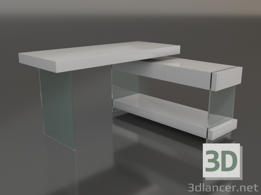3D modeli Çalışma masası Orion (beyaz) - önizleme
